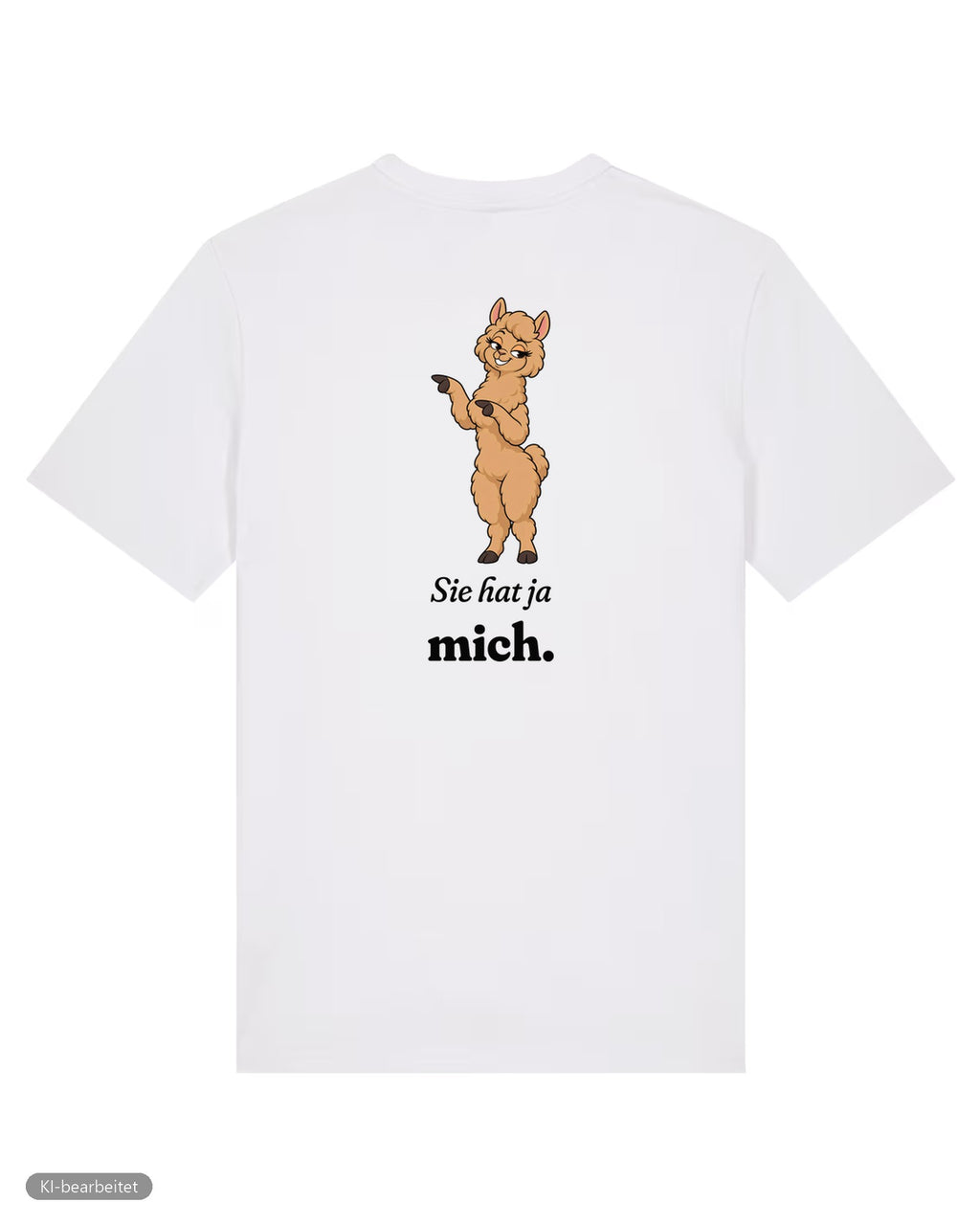 Keine Therapie, sie hat ja mich Partnerlook T-Shirts: Rückendruck, Shirt für ihn in Weiß