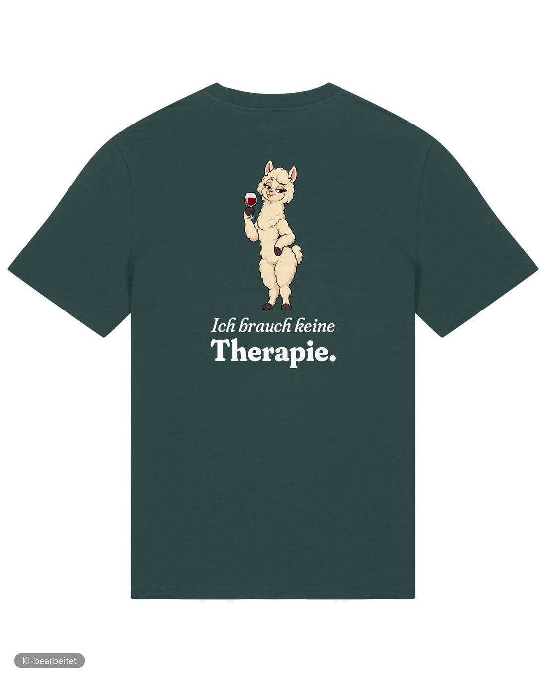 Keine Therapie, sie hat ja mich Partnerlook T-Shirts: Rückendruck, Shirt für sie in Grün