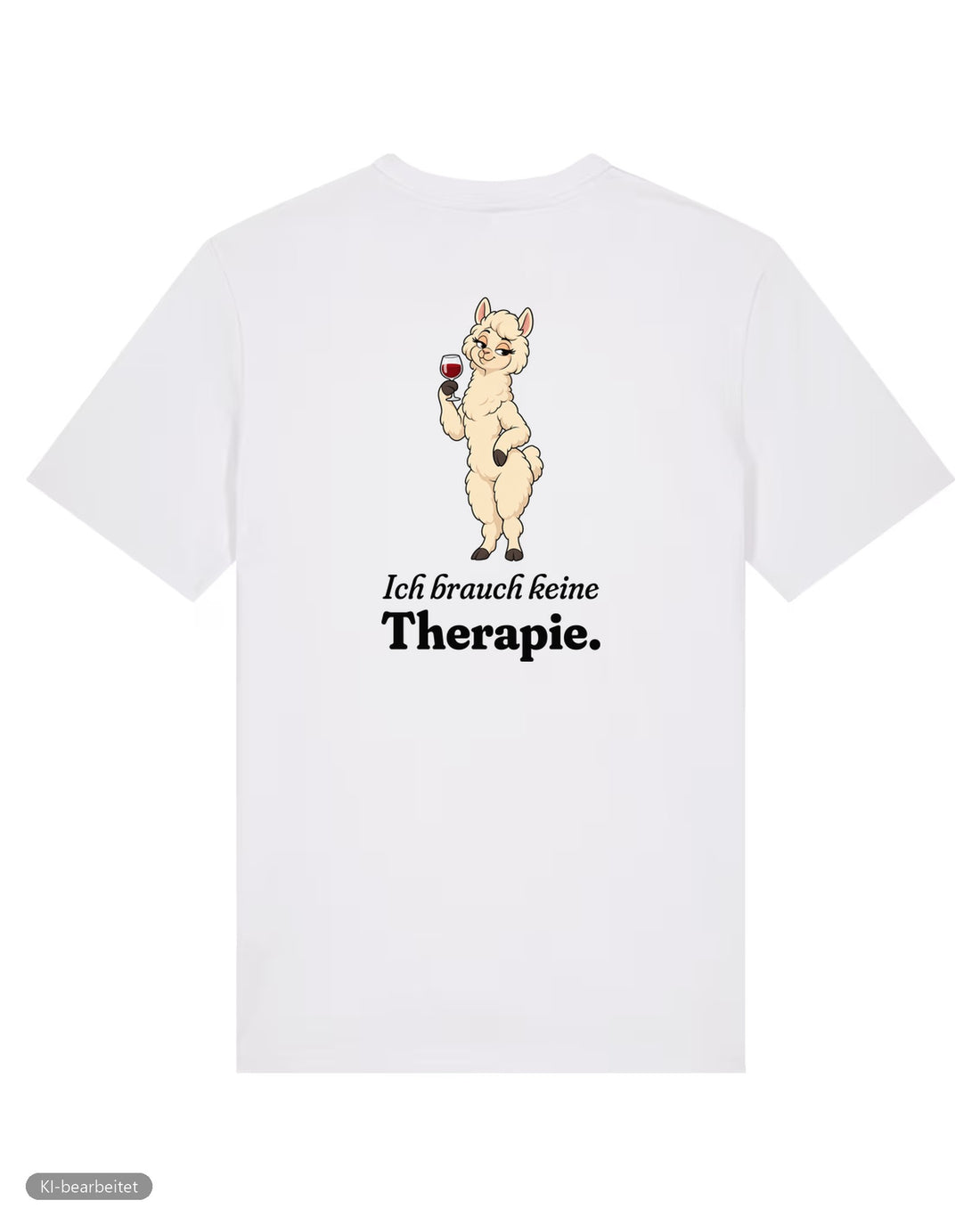 Keine Therapie, sie hat ja mich Partnerlook T-Shirts: Rückendruck, Shirt für sie in Weiß