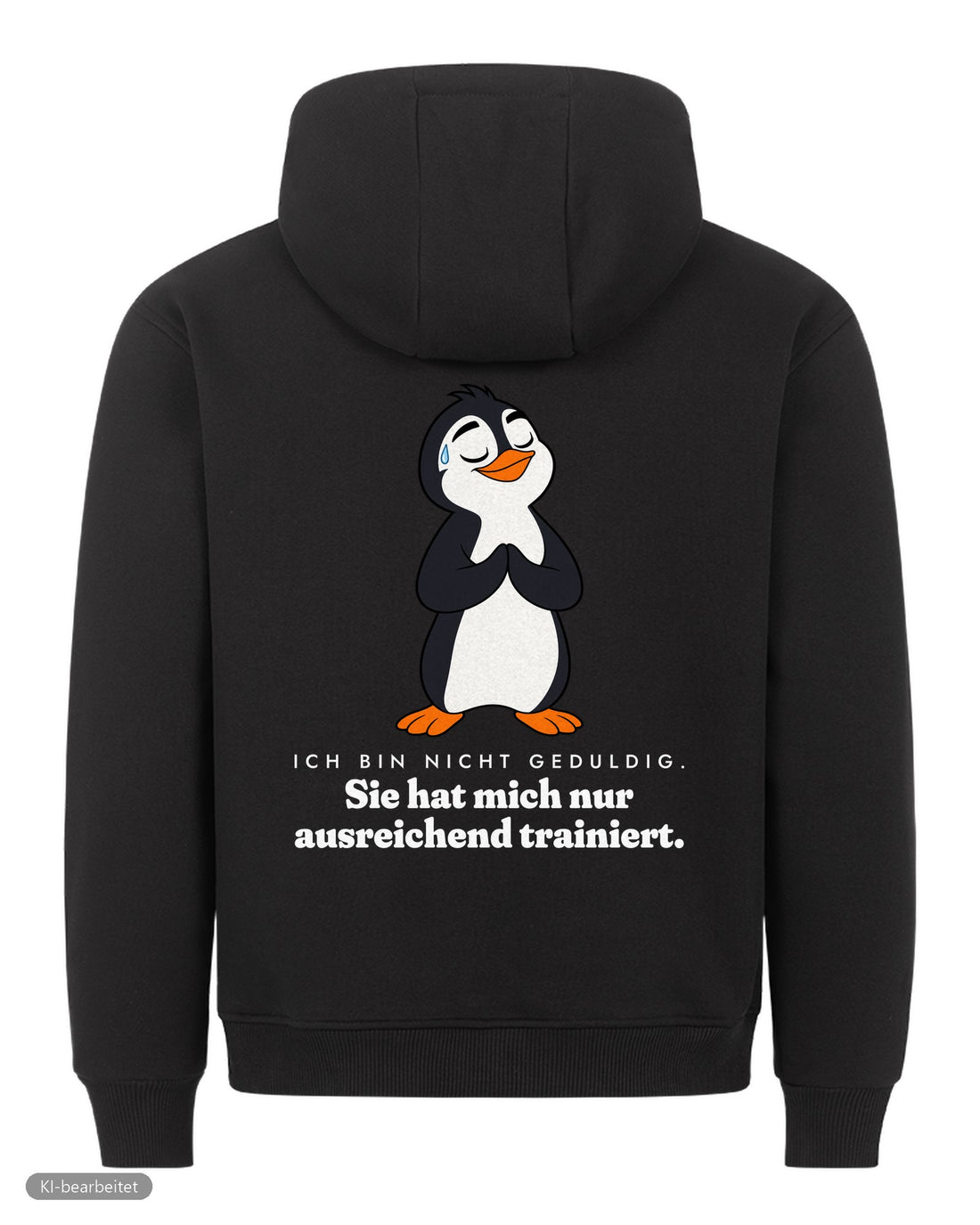 Nicht launisch, nur emotional Partnerlook Hoodies: Rückendruck, Hoodie für ihn in Schwarz