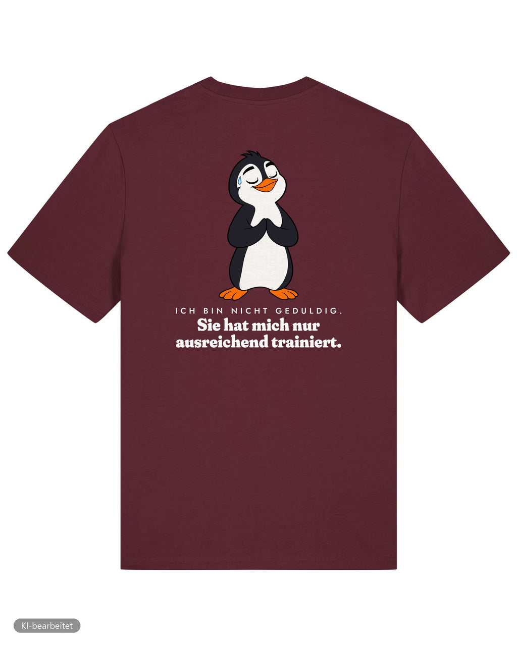 Nicht launisch, nur emotional Partnerlook T-Shirts: Rückendruck, Shirt für ihn in Burgunder