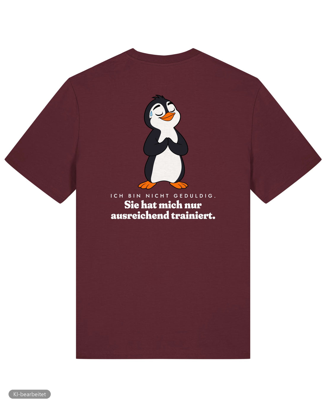 Nicht launisch, nur emotional Partnerlook T-Shirts: Rückendruck, Shirt für ihn in Burgunder
