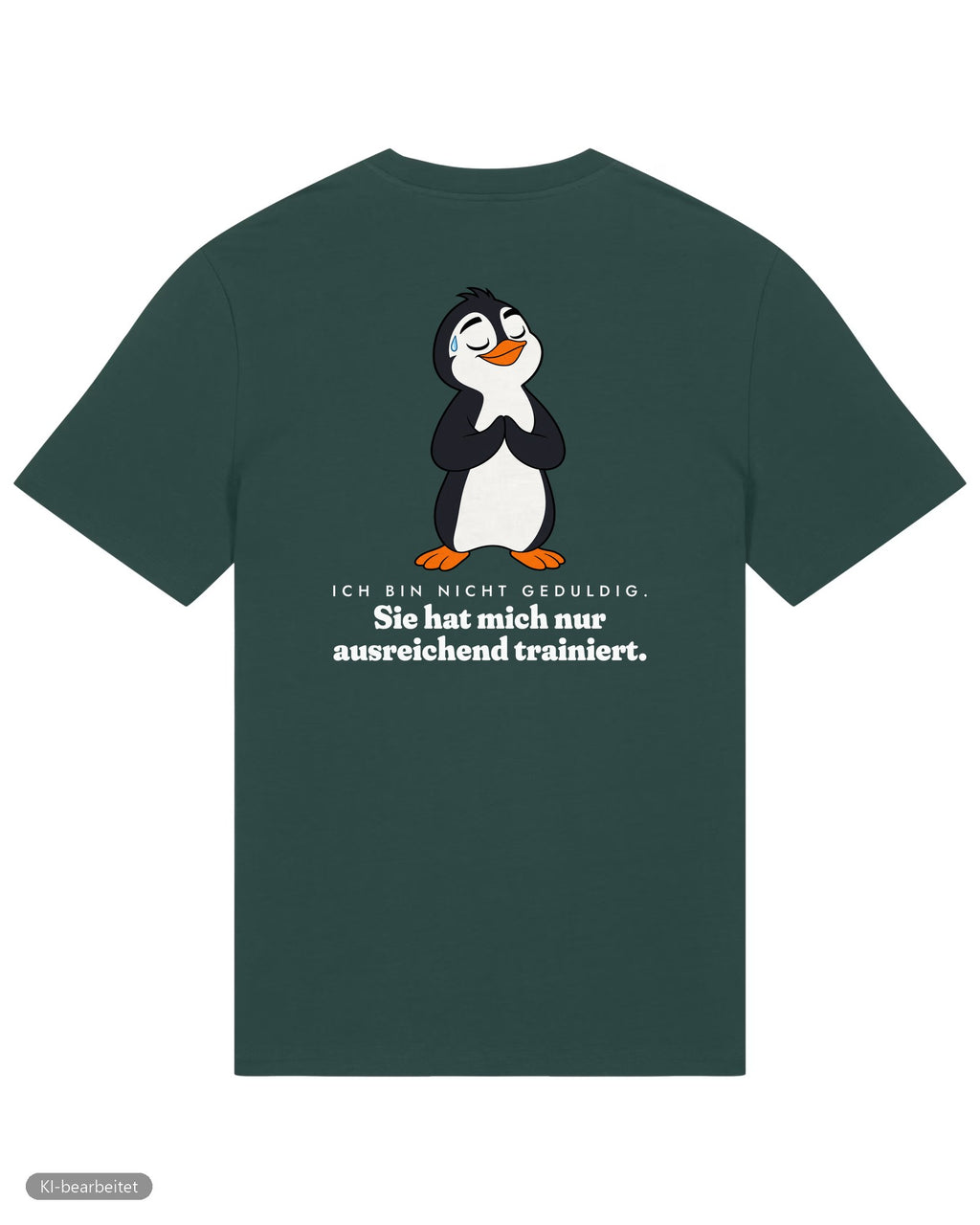 Nicht launisch, nur emotional Partnerlook T-Shirts: Rückendruck, Shirt für ihn in Grün