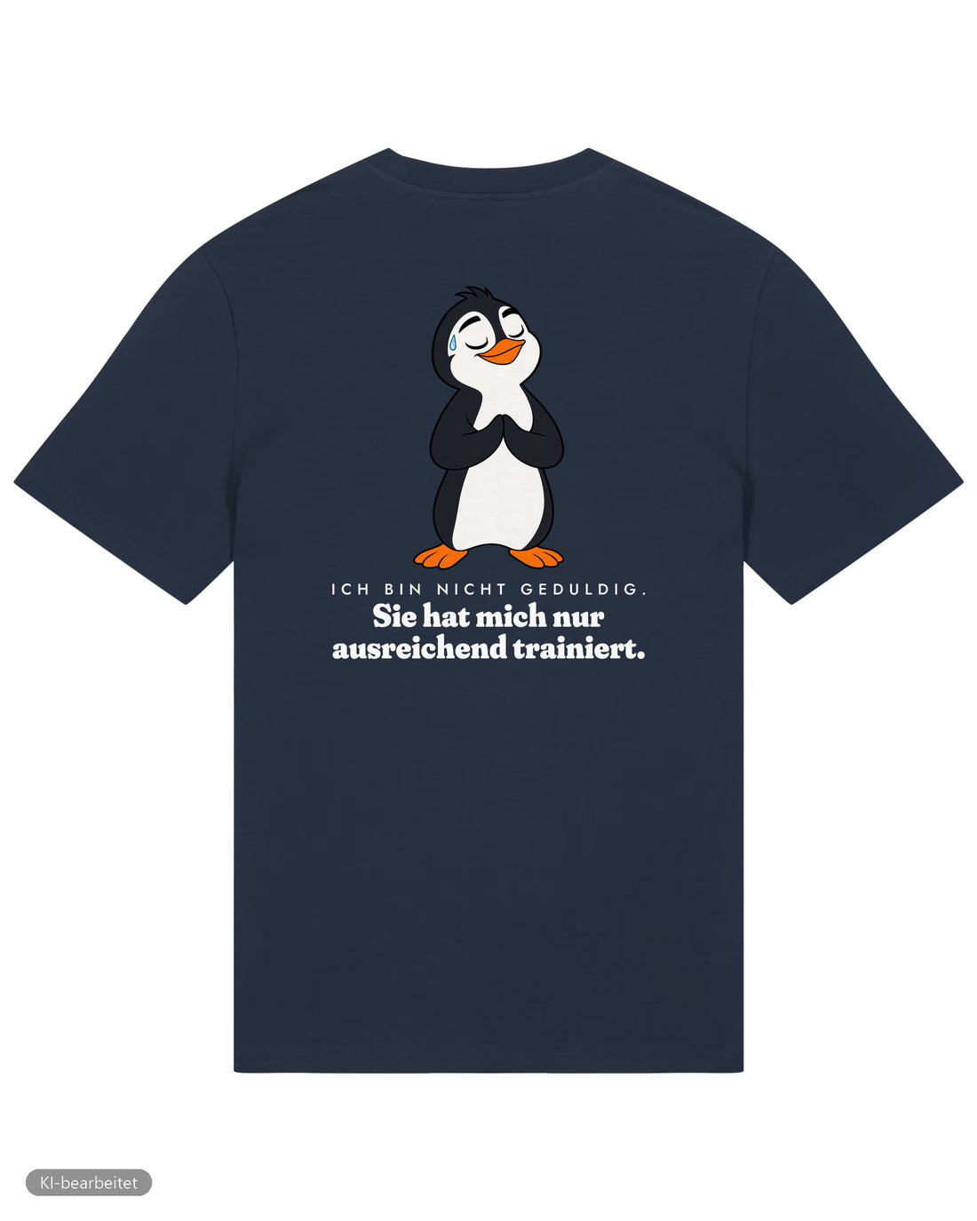 Nicht launisch, nur emotional Partnerlook T-Shirts: Rückendruck, Shirt für ihn in Navy