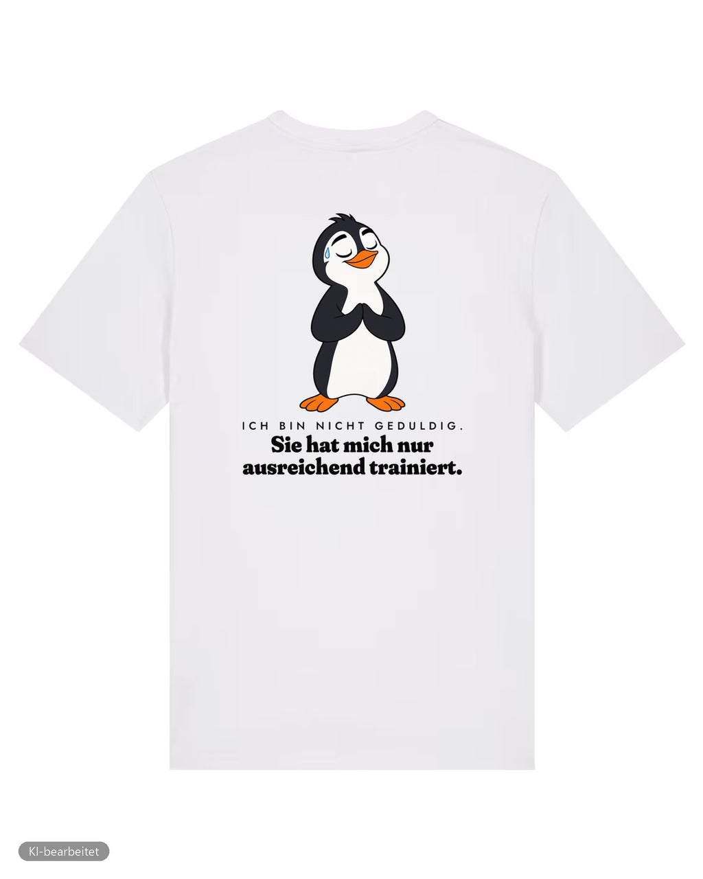 Nicht launisch, nur emotional Partnerlook T-Shirts: Rückendruck, Shirt für ihn in Weiß