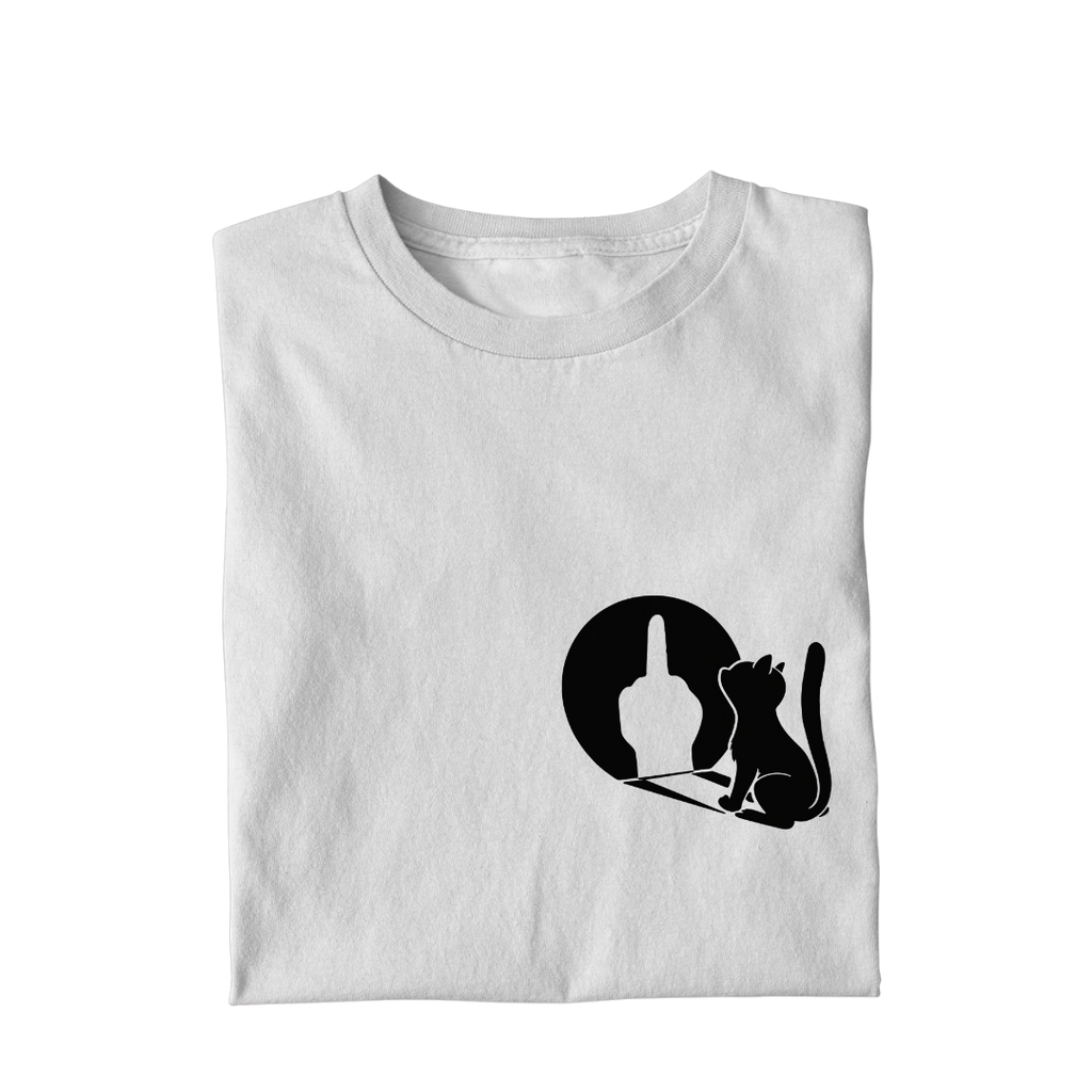 Lustiges T-Shirt mit Spruch Sarkastische Katze, Vorderansicht