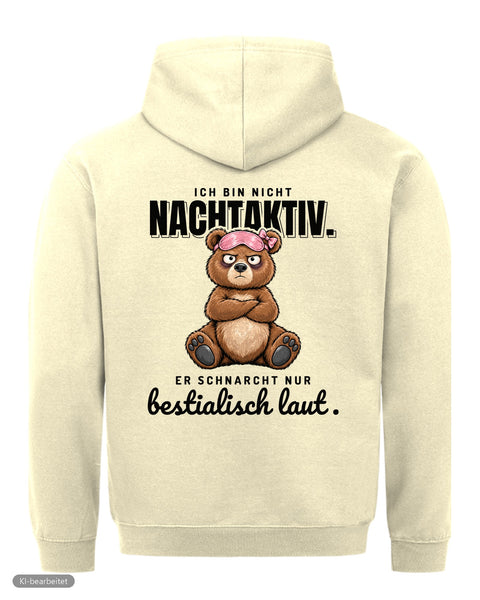Ich bin nicht nachtaktiv Hoodie: Ich schnarche nicht Partnerlook Hoodies
