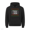 Weihnachtshoodie mit Spruch Socken, Parfüm, Ruhe - Ugly Christmas Hoodie in Schwarz