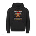 Hochlandrind Weihnachtshoodie Selektiv schwerhörig - Ugly Christmas Hoodie in Schwarz