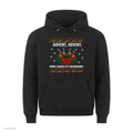 Adventskranz Weihnachtshoodie Meine Geduld ist abgebrannt - Ugly Christmas Hoodie in Schwarz