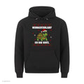 Schildkröte Weihnachtshoodie Weihnachtsurlaub? Ich hab Rente - Ugly Christmas Hoodie in Schwarz