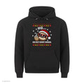 Faultier Weihnachtshoodie Ho… der Rest kommt morgen - Ugly Christmas Hoodie in Schwarz