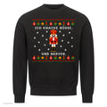 Nussknacker Weihnachtspullover Ich knacke Nüsse und Nerven - Ugly Christmas Sweater in Schwarz