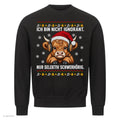 Hochlandrind Weihnachtspullover Selektiv schwerhörig - Ugly Christmas Sweater in Schwarz
