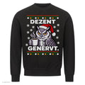 Eule Weihnachtspullover Dezent genervt - Ugly Christmas Sweater in Schwarz