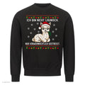 Alpaka Weihnachtspullover Vorweihnachtlich gestresst - Ugly Christmas Sweater in Schwarz