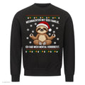Faultier Weihnachtspullover Mental vorbereitet - Ugly Christmas Sweater in Schwarz