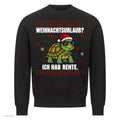 Schildkröte Weihnachtspullover Weihnachtsurlaub? Ich hab Rente - Ugly Christmas Sweater in Schwarz