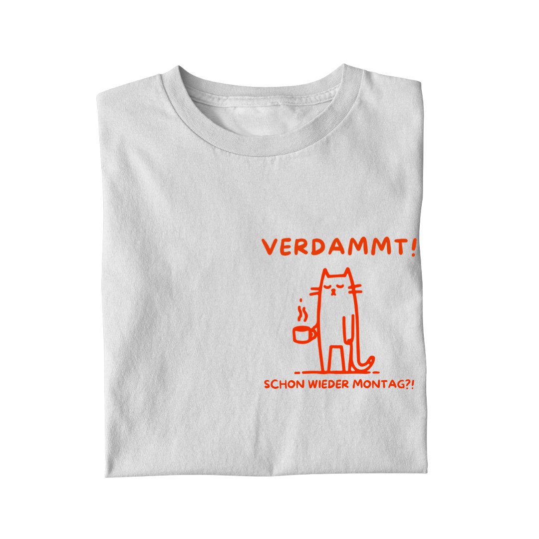 Verdammt Montag Katze T-Shirt