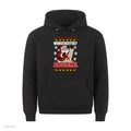Weihnachtsmann Weihnachtshoodie Wunschzettel abgelehnt - Ugly Christmas Hoodie in Schwarz