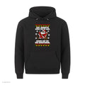 Weihnachtsmann Weihnachtshoodie Augen auf bei der Berufswahl - Ugly Christmas Hoodie in Schwarz