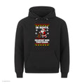 Weihnachtsmann Weihnachtshoodie In Rente, geliefert wird trotzdem - Ugly Christmas Hoodie in Schwarz