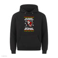 Weihnachtsmann Weihnachtshoodie Im Advent wieg ich mich nicht - Ugly Christmas Hoodie in Schwarz