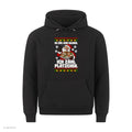 Weihnachtsmann Weihnachtshoodie Ich zähl Plätzchen - Ugly Christmas Hoodie in Schwarz