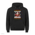 Weihnachtsmann Weihnachtshoodie Kalorien im Advent zählen nicht - Ugly Christmas Hoodie in Schwarz