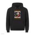 Weihnachtsmann Weihnachtshoodie Ich sing falsch, aber mit Gefühl - Ugly Christmas Hoodie in Schwarz