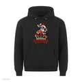 Esel Weihnachtshoodie Nur wegen der Geschenke - Weihnachtshoodie in Schwarz