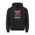 Esel Weihnachtshoodie Nur wegen der Geschenke - Ugly Christmas Hoodie in Schwarz