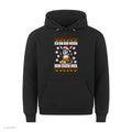 Esel Weihnachtshoodie Nur wegen dem Essen - Ugly Christmas Hoodie in Schwarz