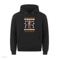 Esel Weihnachtshoodie Nur wegen der Plätzchen - Ugly Christmas Hoodie in Schwarz