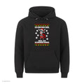 Esel Weihnachtshoodie Nur hier, weil ich gezwungen wurde - Ugly Christmas Hoodie in Schwarz