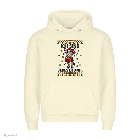 Ich sing jedes Lied mit Hoodie: Ich sing jedes Lied mit Partner Weihnachtshoodies