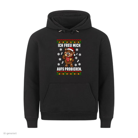 Ich freu mich aufs Probieren Hoodie: Ich back Plätzchen Partner Weihnachtshoodies