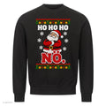 Weihnachtsmann Weihnachtspullover Ho Ho Ho, nö - Ugly Christmas Sweater in Schwarz