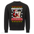 Weihnachtsmann Weihnachtspullover Wunschzettel abgelehnt - Ugly Christmas Sweater in Schwarz