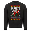 Weihnachtsmann Weihnachtspullover In Rente, nur noch ehrenamtlich - Ugly Christmas Sweater in Schwarz