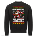Weihnachtsmann Weihnachtspullover Waage hat Urlaub bis Januar - Ugly Christmas Sweater in Schwarz