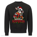 Esel Weihnachtspullover Nur wegen der Geschenke - Weihnachts-Sweatshirt in Schwarz