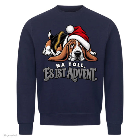 Na toll es ist Advent Pullover: Juhu es ist Advent Partner Weihnachtspullover