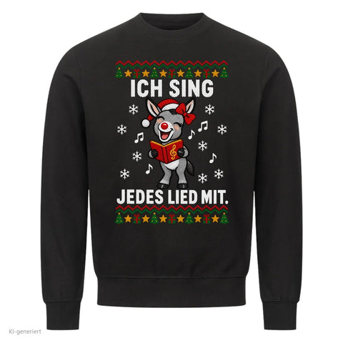 Ich sing jedes Lied mit Pullover: Ich sing jedes Lied mit Partner Weihnachtspullover