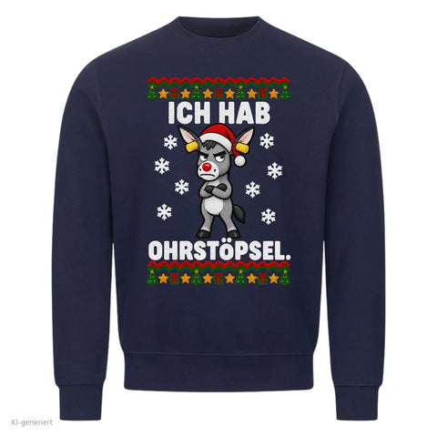 Ich hab Ohrstöpsel Pullover: Ich sing jedes Lied mit Partner Weihnachtspullover