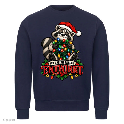 Ich hab sie wieder entwirrt Pullover: Ich hab die Lichterkette verknotet Partner Weihnachtspullover