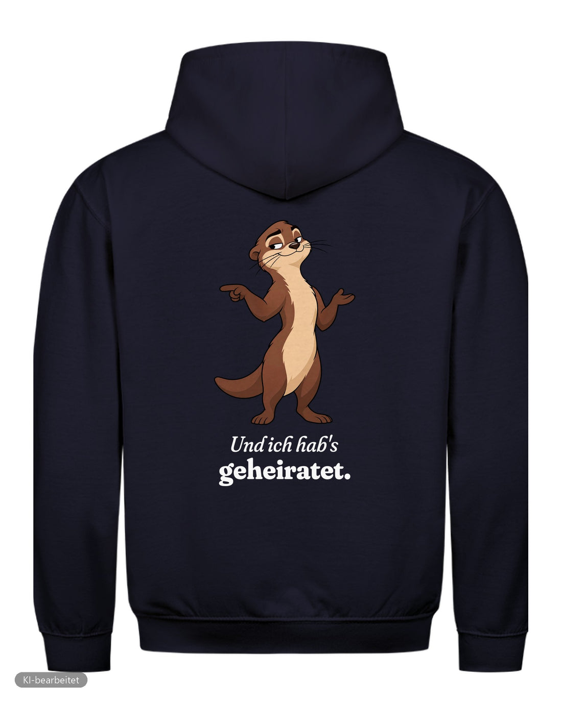 Welt voller Wunder Partnerlook Hoodies: Rückendruck, Hoodie für ihn in Navy