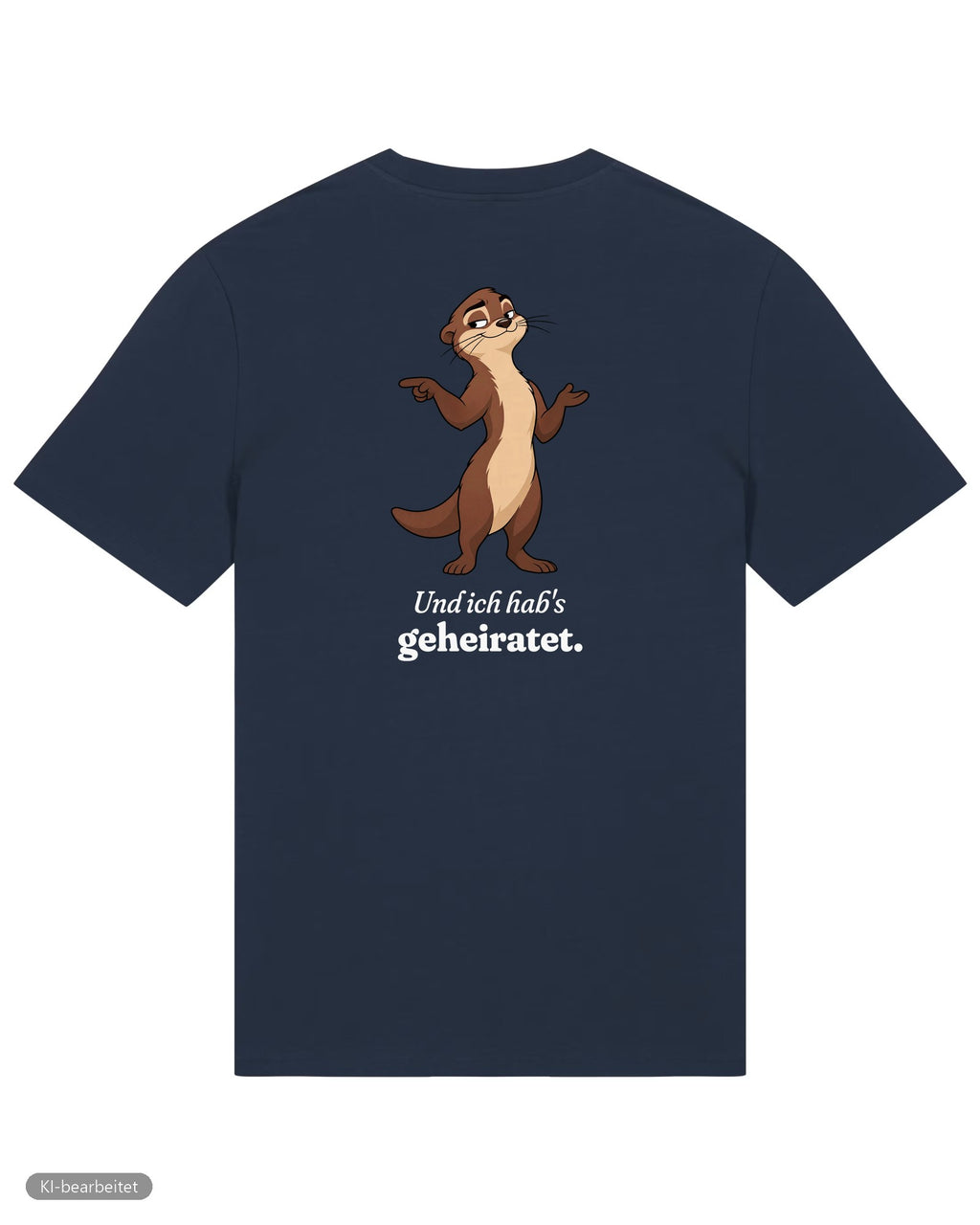 Welt voller Wunder Partnerlook T-Shirts: Rückendruck, Shirt für ihn in Navy
