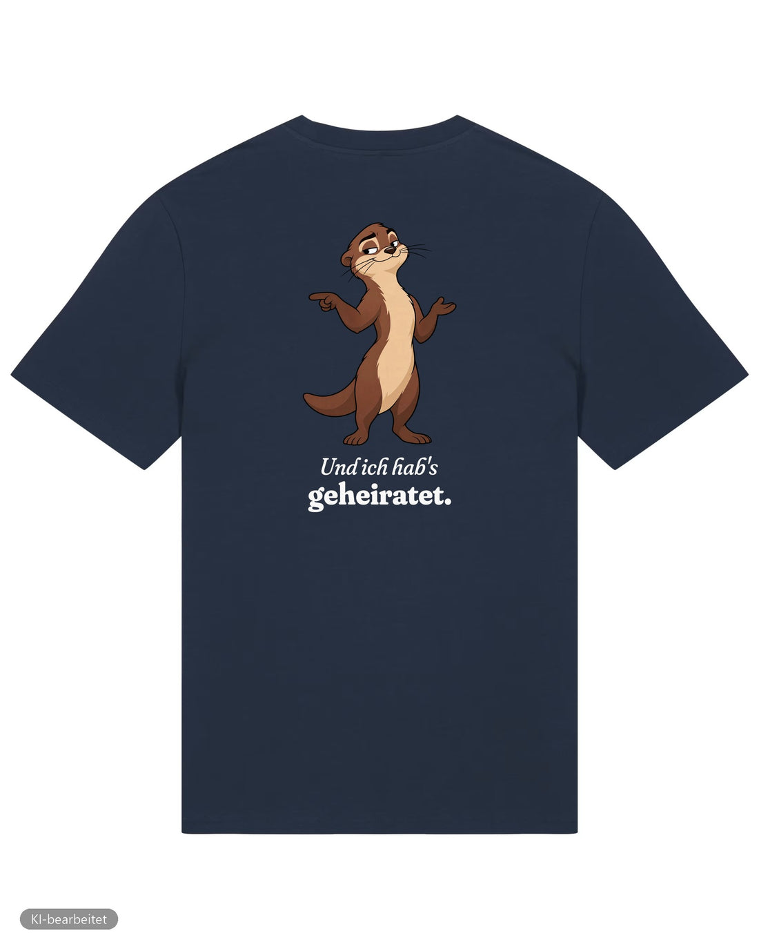 Welt voller Wunder Partnerlook T-Shirts: Rückendruck, Shirt für ihn in Navy