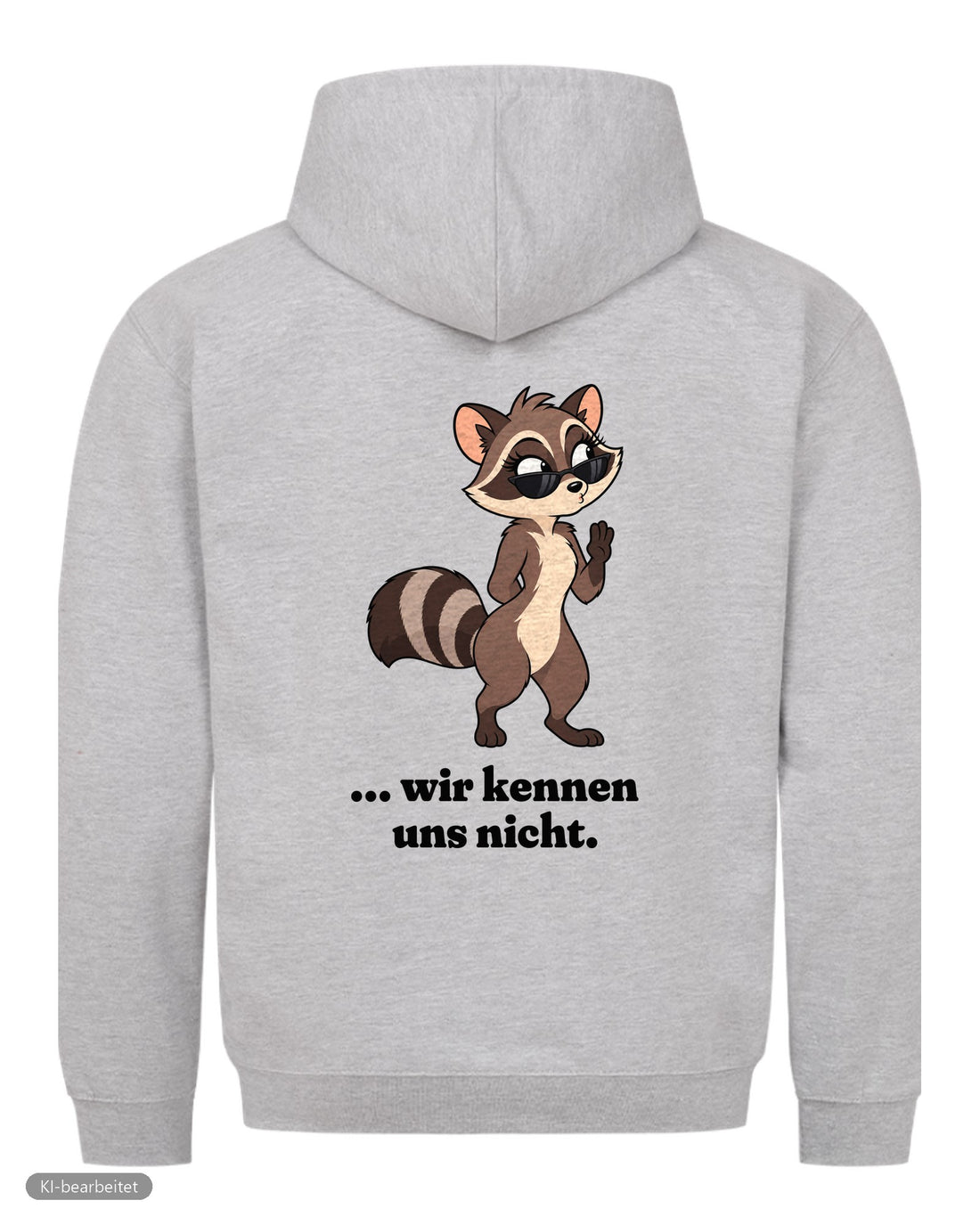 Wir kennen uns nicht Partnerlook Hoodies: Rückendruck, Hoodie für ihn in Grau
